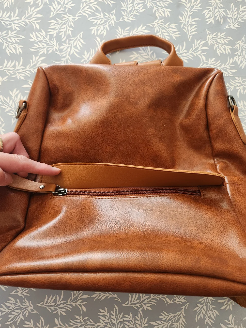Classic Brown Backpack/purse